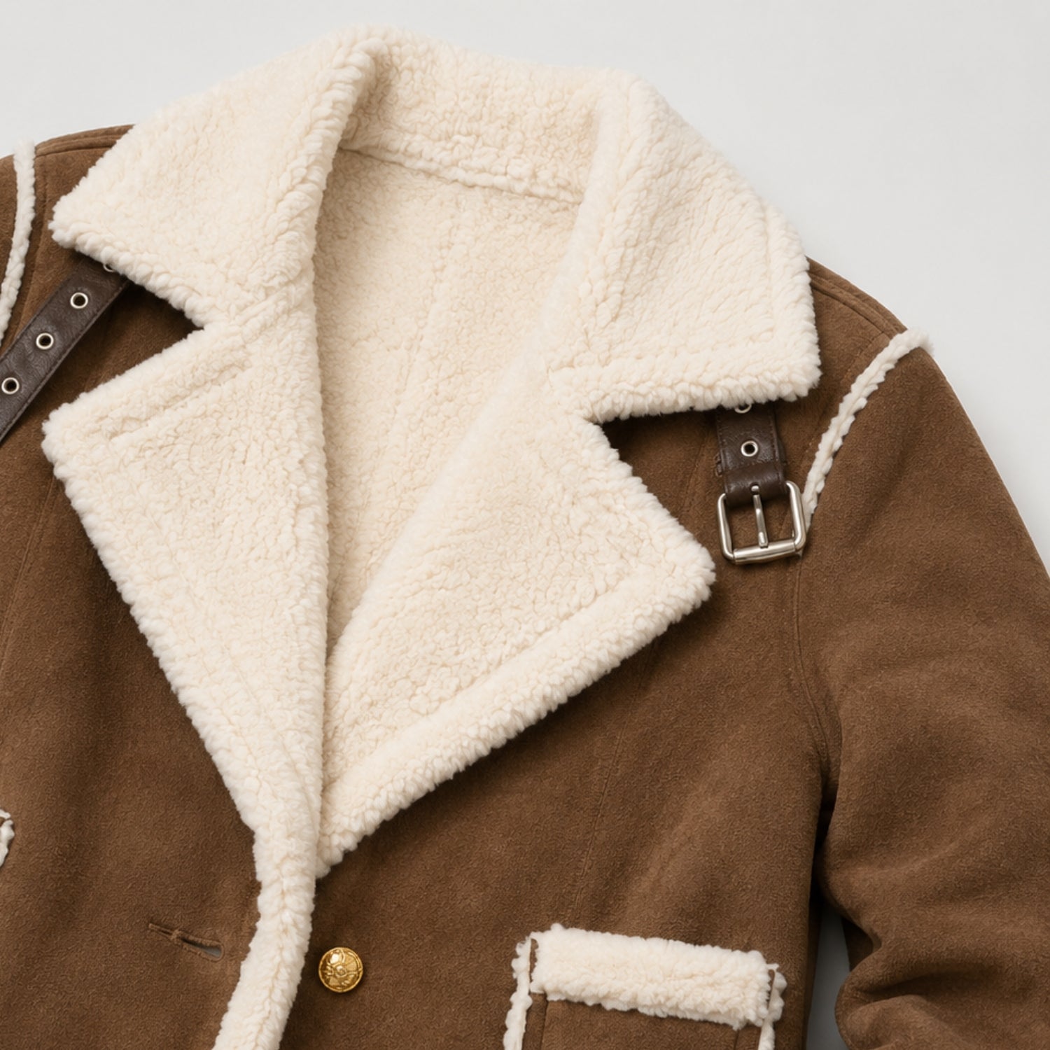 Women's Aviator Jacket Lapel Colla Regular Fit