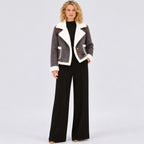 Women's Aviator Jacket Lapel Colla Regular Fit