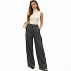 Women's High-Waist Trousers Wide-Leg Fit