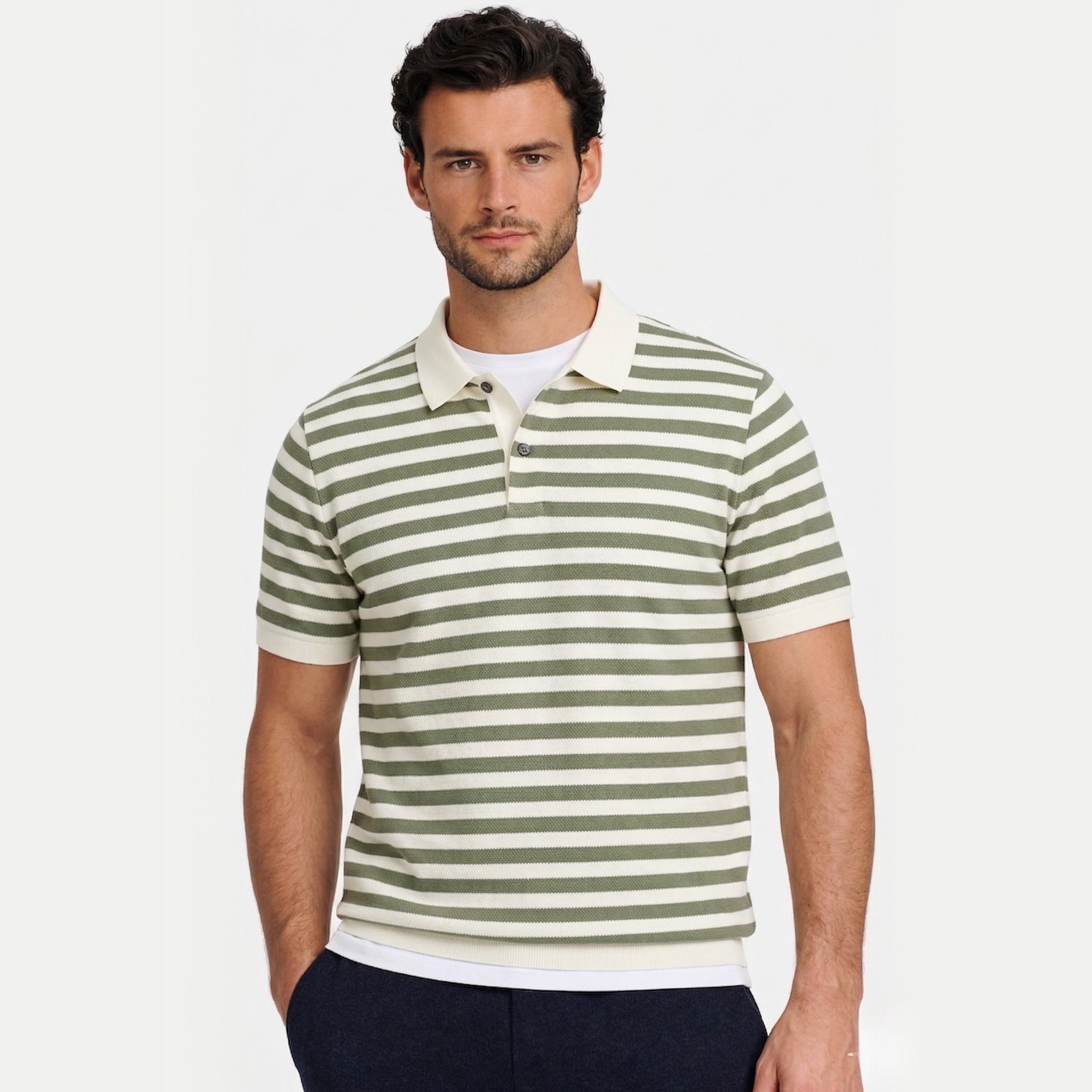 Monterelle | Men’s Classic Polo Shirt Breathable Smart Casual Outfit