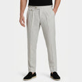 Men's Side Adjuster Trousers Waistband Pleated Tapered Fit