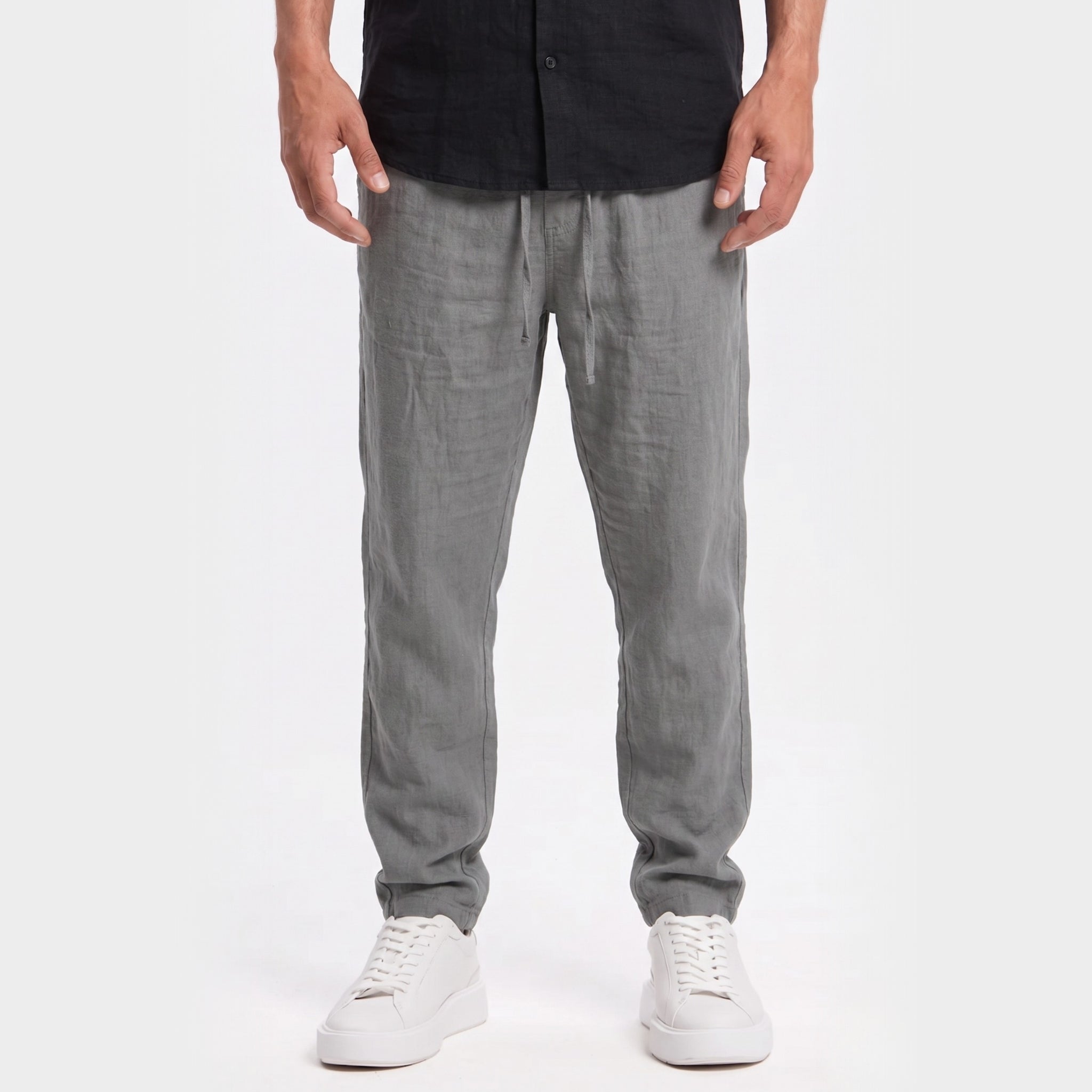 Monterelle | Men’s Linen Trousers Breathable Summer Loose Fit Comfort