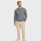 Men's Jumper Crew Neck Cable Knit Regular Fit