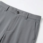 Men's Chino Trousers Flat-Front Stretch Slim Fit
