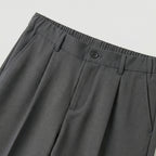Men's Pleated Trousers Wide-Leg Tailored Relaxed Fit
