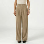 Women's High-Waist Trousers Tailored Wide-Leg Fit