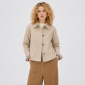 Women's Jacket Shirt Collar Button-Through Regular Fit