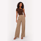 Women's High-Waist Trousers Tailored Wide-Leg Fit
