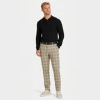 Men's Check Trousers Tailored Slim Fit