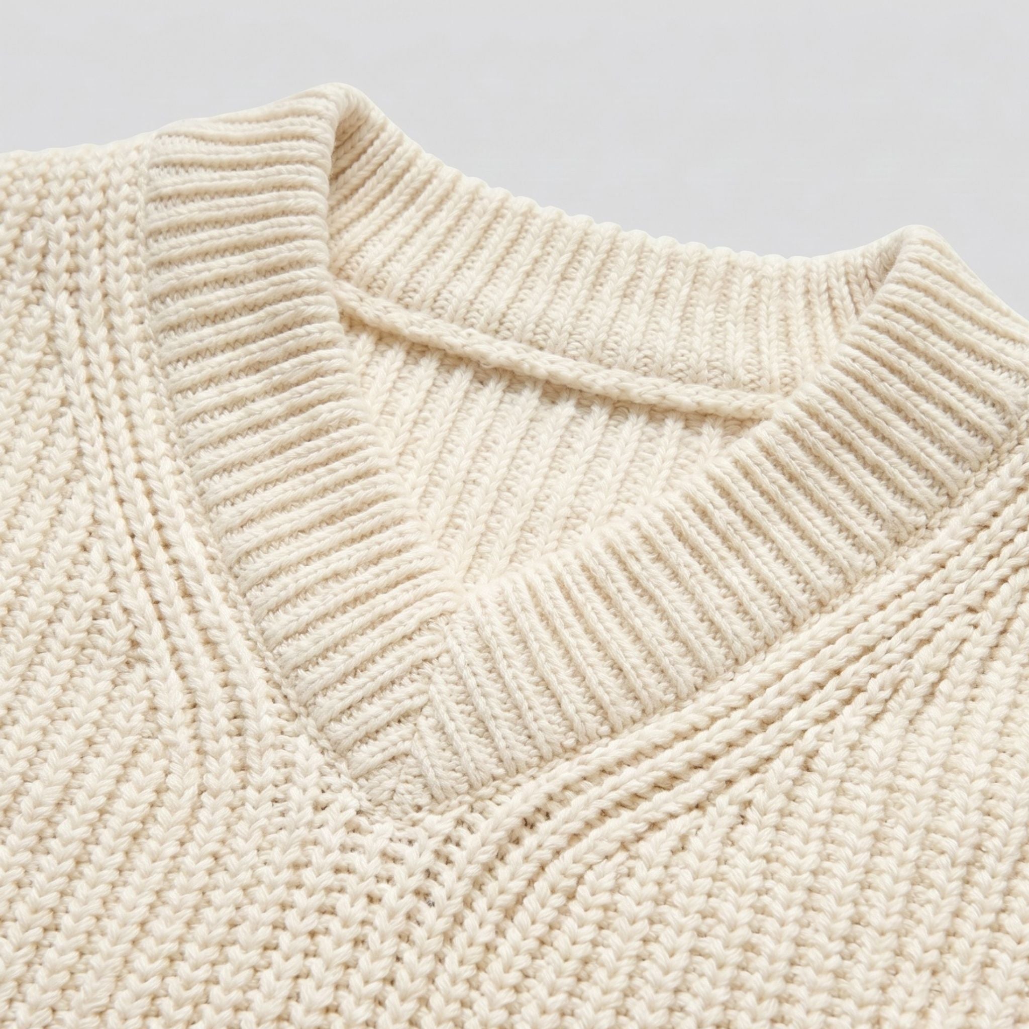 Men's Jumper V-Neck Ribbed Regular Fit