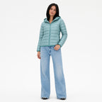 Women's Lightweight Padded Jacket Hooded Zip-Up Regular Fit