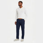 Men's Chino Trousers  Single-Pleat Straight Fit