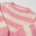 Women's Knit Jumper Striped Oversized Fit