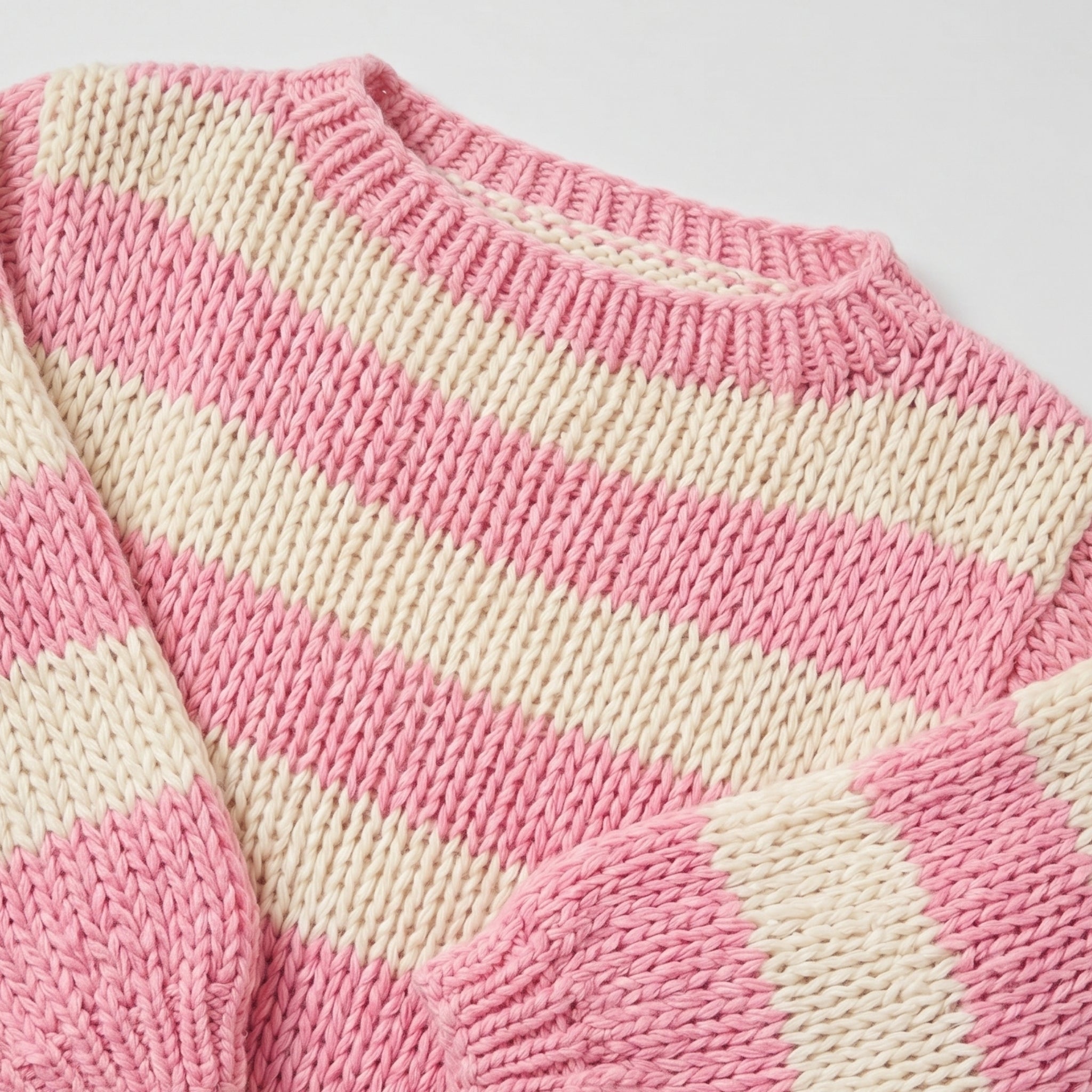Women's Knit Jumper Striped Oversized Fit