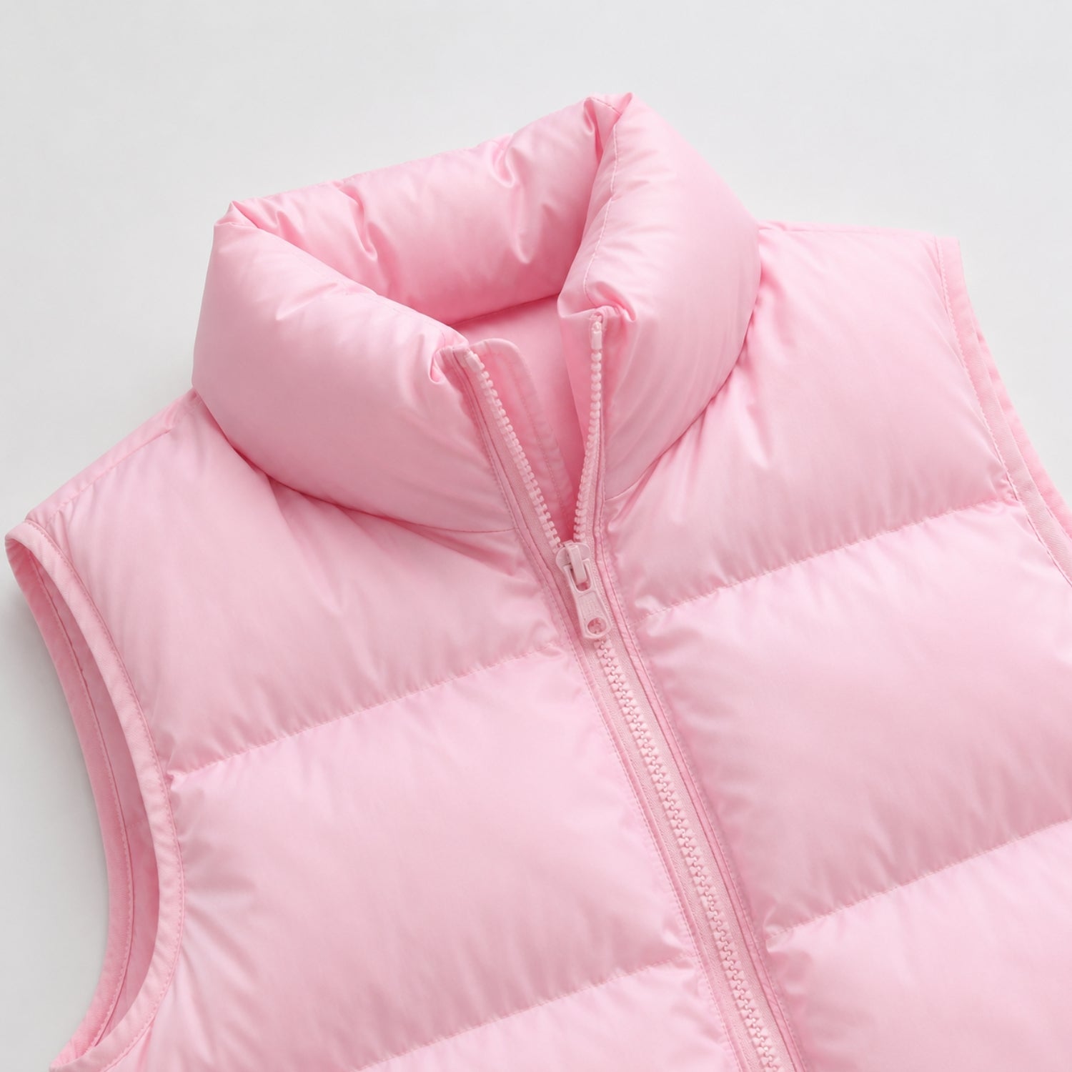 Women's Cropped Puffer Vest Zip-Up Regular Fit