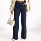 Monterelle | Women’s Classic Suit Pants High Waisted Straight Fit