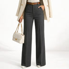 Monterelle | Women’s Classic Suit Pants High Waisted Straight Fit