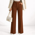 Monterelle | Women’s Classic Suit Pants High Waisted Straight Fit