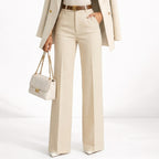 Monterelle | Women’s Classic Suit Pants High Waisted Straight Fit