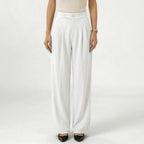 Women's High-Waist Trousers Tailored Wide-Leg Fit