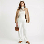 Women's High-Waist Trousers Tailored Wide-Leg Fit
