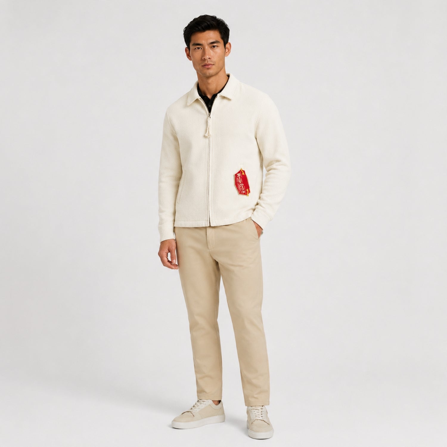 Men's Cord Jacket Shirt Collar Regular Fit