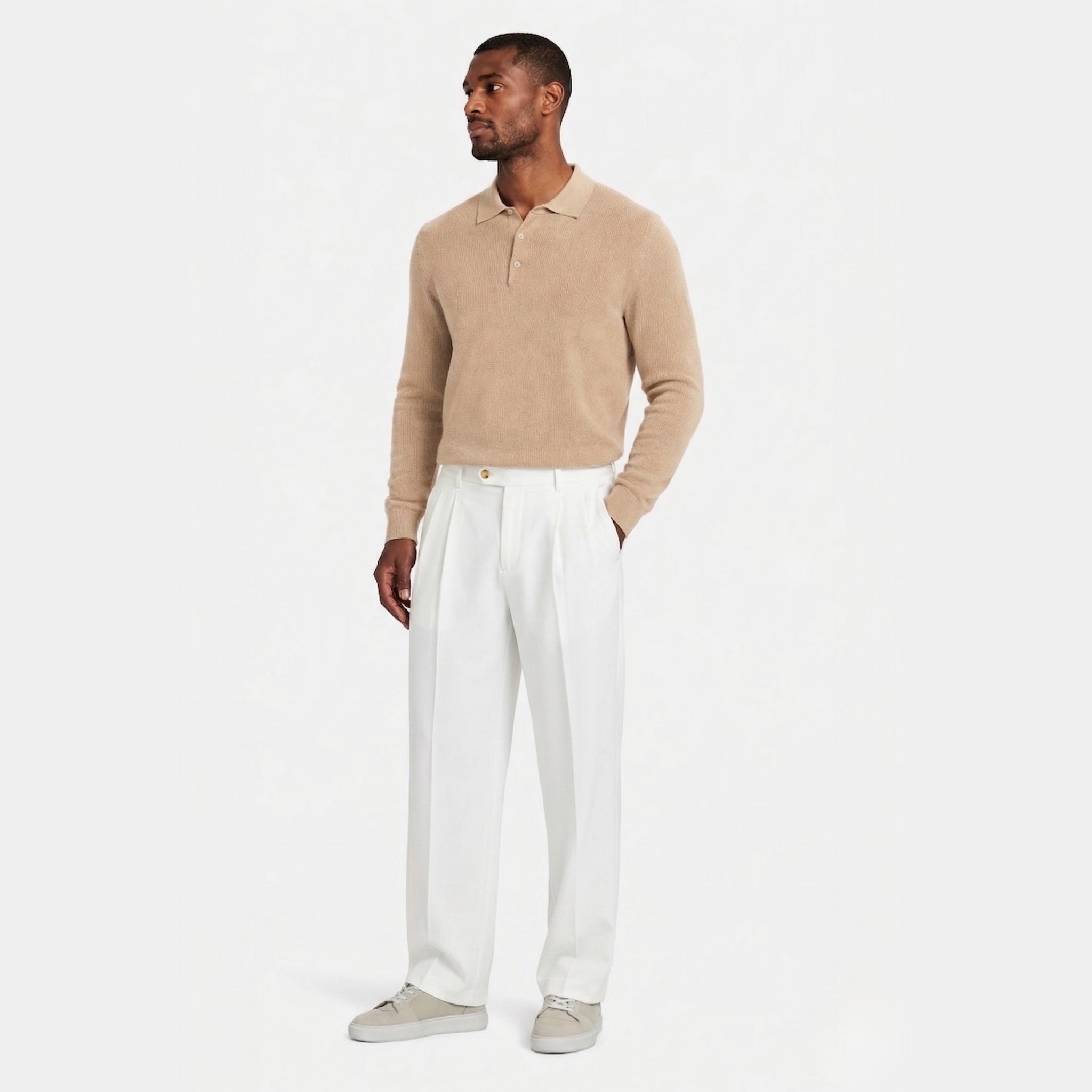 Men's Tailored Trousers Double-Pleat Relaxed Fit
