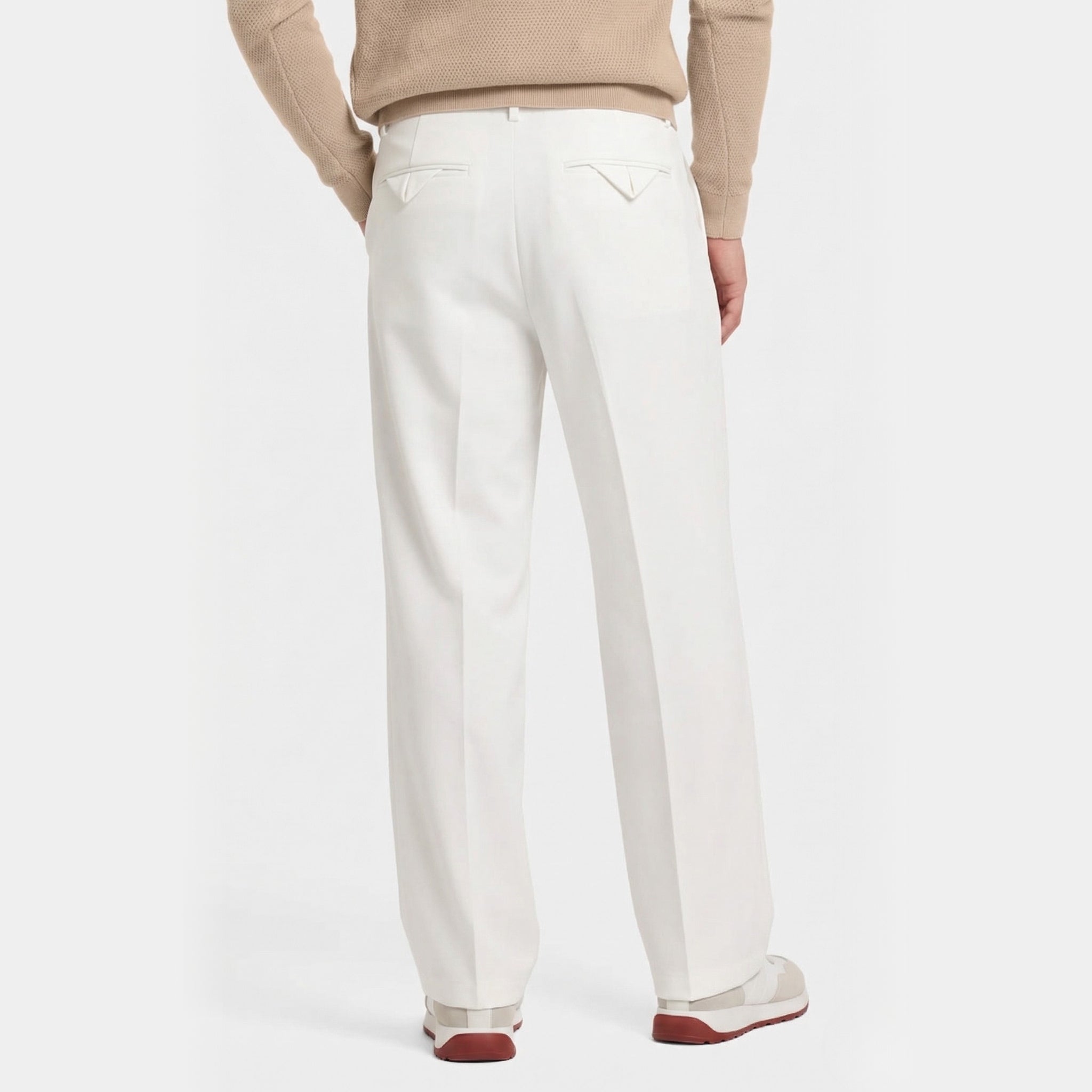 Men's Tailored Trousers Double-Pleat Relaxed Fit