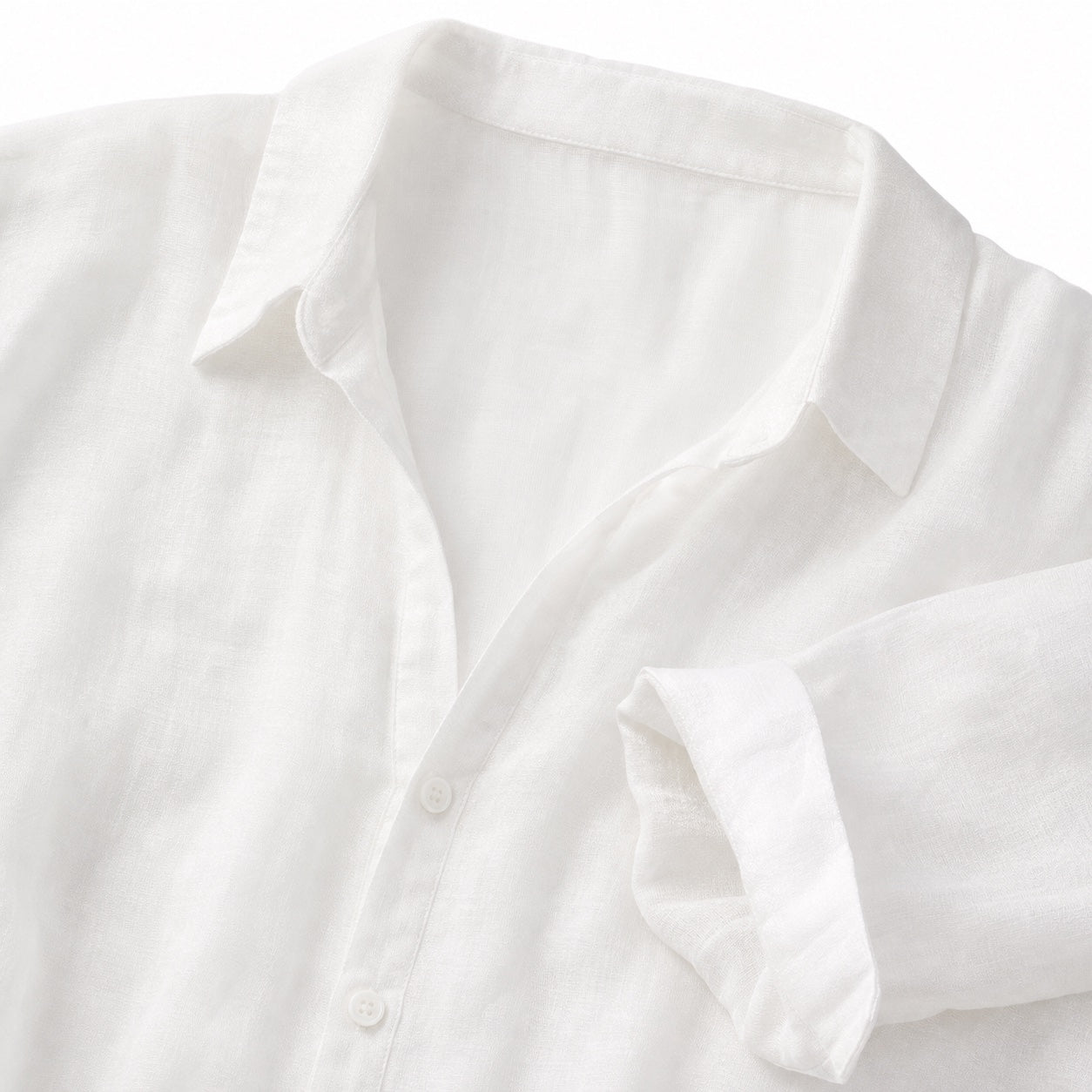 Women's Lightweight Button-Up Shirt Long Sleeve Relaxed Oversized Fit