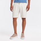 Men's Pleated Linen-Look Short Relaxed Fit