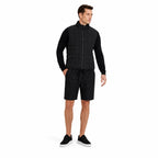 Men's Drawstring Linen-Look Shorts Elastic Waist Relaxed Fit