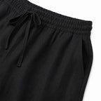Men's Drawstring Linen-Look Shorts Elastic Waist Relaxed Fit
