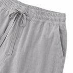 Men's Drawstring Linen-Look Shorts Elastic Waist Relaxed Fit