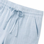 Men's Drawstring Linen-Look Shorts Elastic Waist Relaxed Fit