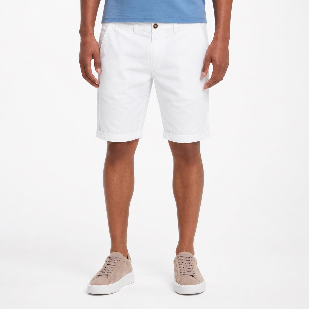 Men's Cuffed Chino Shorts Tailored Fit