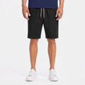 Men's Drawstring Linen-Look Shorts Elastic Waist