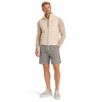 Men's Drawstring Linen-Look Shorts Elastic Waist