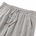 Men's Drawstring Linen-Look Shorts Elastic Waist