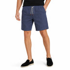Men's Drawstring Linen-Look Shorts Elastic Waist