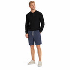 Men's Drawstring Linen-Look Shorts Elastic Waist