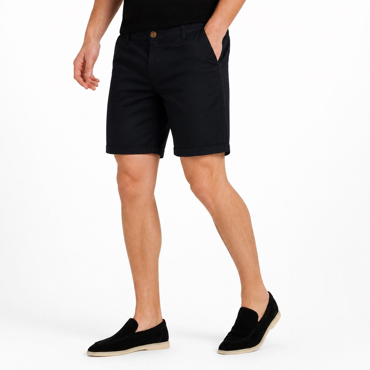 Men's Chino Shorts Side Pockets Regular Fit