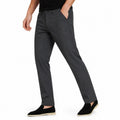 Men's Tapered Chino Trousers Slant Pockets Regular Fit