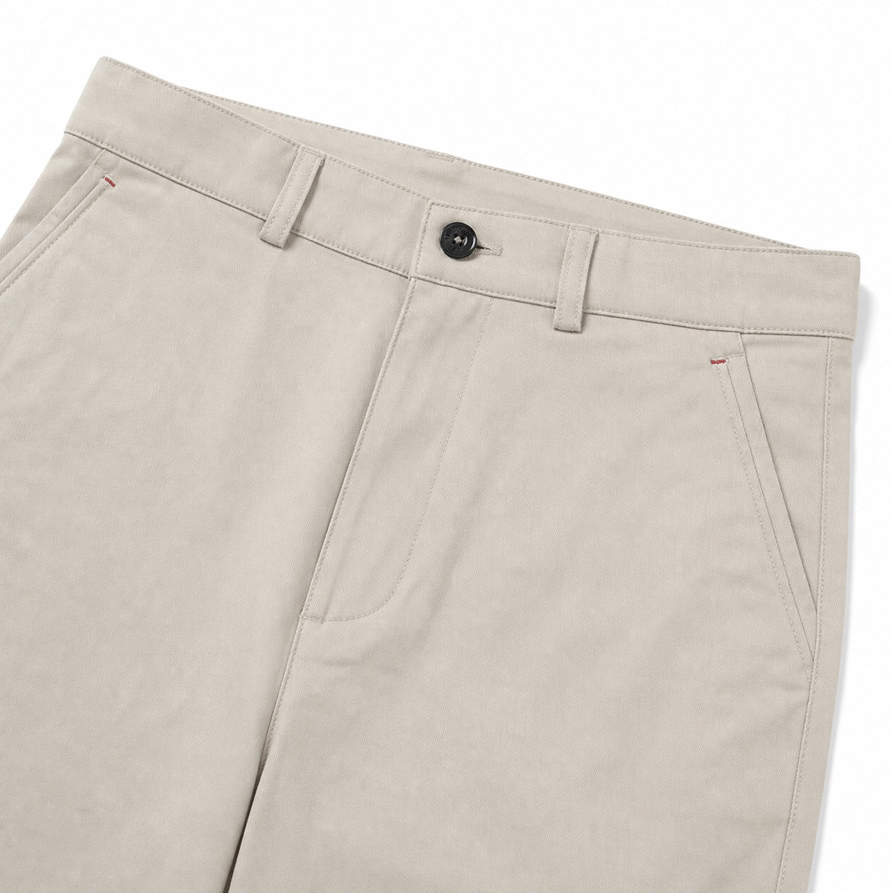 Men's Tapered Chino Trousers Slant Pockets Regular Fit