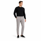 Men's Tailored Trousers Slant Pockets Tapered Slim Fit