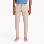 Men's Tailored Trousers Slant Pockets Tapered Slim Fit