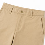 Men's Straight-Leg Chino Trousers Button Relaxed Fit