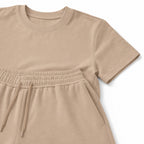 Men's Crew-Neck T-Shirt and Drawstring Shorts Set