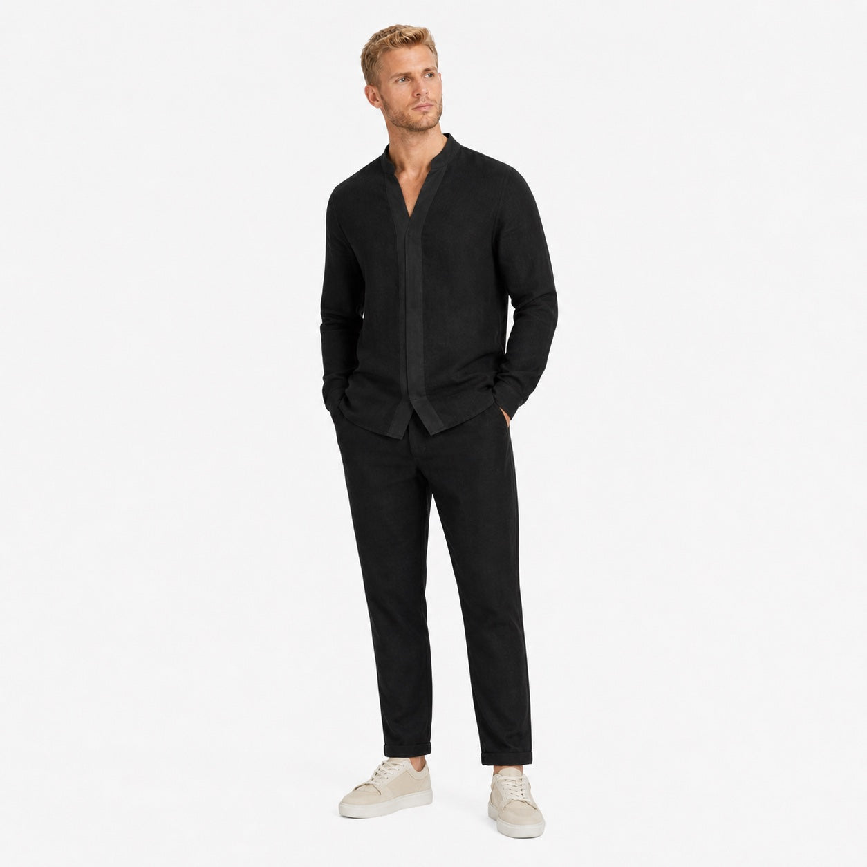 Men's Shirt and Trousers Set Relaxed Fit