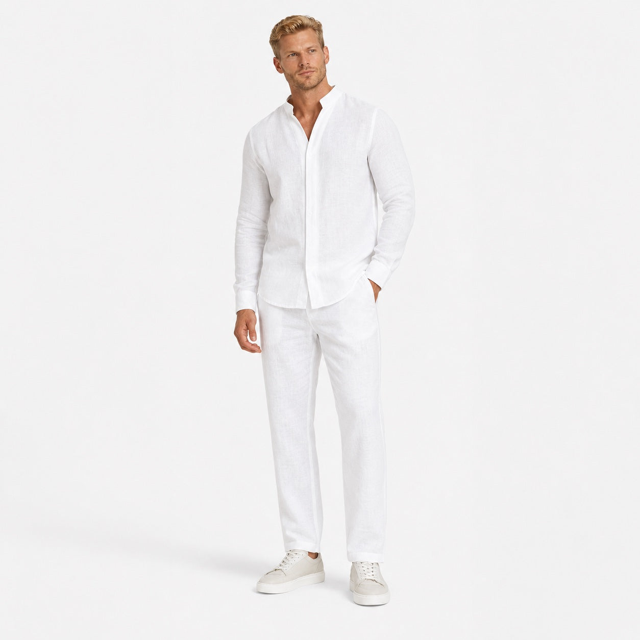 Men's Shirt and Trousers Set Relaxed Fit