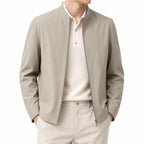 Men's Stand-Collar Zip Jacket Lightweight Regular Fit